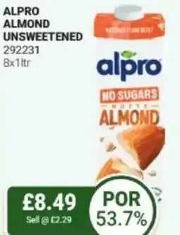 Bestway ALPRO Almond unsweetened offer