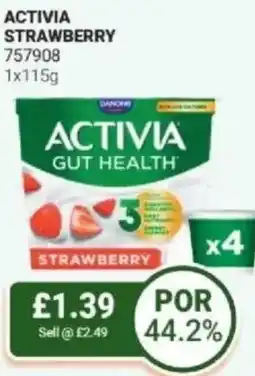 Bestway Danone Activia strawberry offer