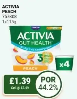 Bestway Danone Activia peach offer