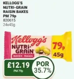 Bestway Kellogg's nutri-grain raisin bakes offer