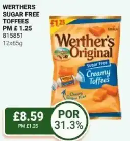 Bestway Werthers sugar free toffees offer