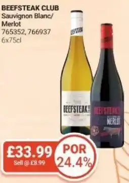 Bestway BEEFSTEAK CLUB Sauvignon Blanc/ Merlot offer