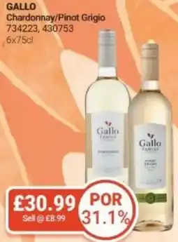 Bestway GALLO Chardonnay/Pinot Grigio offer
