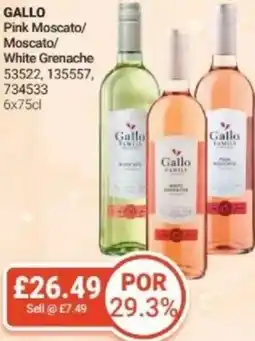 Bestway GALLO Pink Moscato/ Moscato/ White Grenache offer