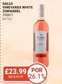 Bestway GALLO Vineyards white zinfandel offer