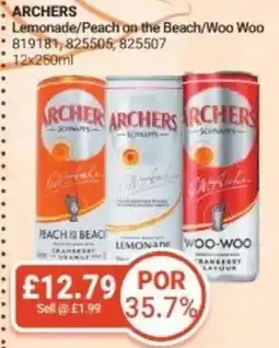 Bestway ARCHERS Lemonade/Peach on the Beach/Woo Woo offer