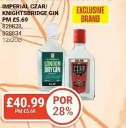 Bestway IMPERIAL CZAR/ KNIGHTSBRIDGE GIN offer