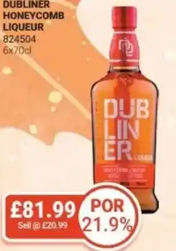 Bestway Dubliner honeycomb liqueur offer