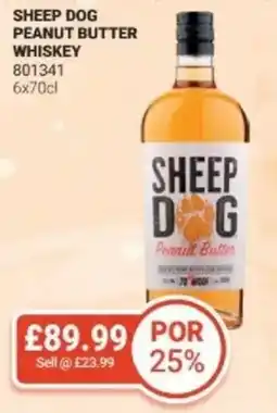 Bestway Sheep dog peanut butter whiskey offer