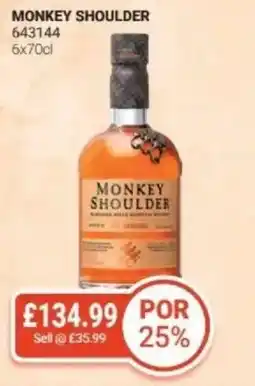 Bestway Monkey shoulder offer