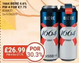 Bestway 1664 biere 4.6% offer