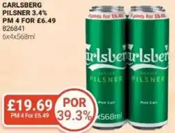 Bestway Carlsberg pilsner 3.4% offer