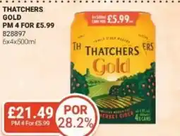 Bestway Thatchers gold offer
