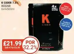 Bestway K CIDER 7.5% offer