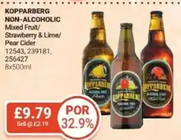 Bestway KOPPARBERG Non-alcoholic Mixed Fruit/ Strawberry & Lime/ Pear Cider offer