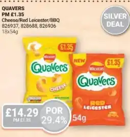 Bestway QUAVERS Cheese/Red Leicester/BBQ offer