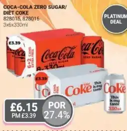 Bestway Coca-cola zero sugar/ diet coke offer