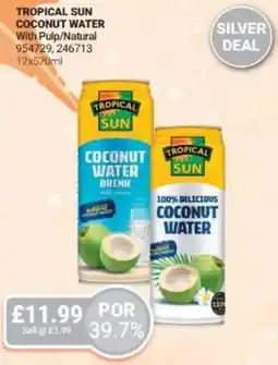 Bestway Tropical sun coconut water with pulp/natural offer