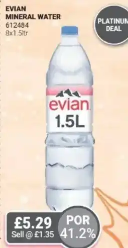Bestway Evian mineral water offer
