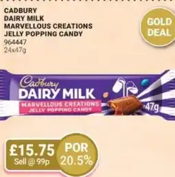 Bestway Cadbury dairy milk marvellous creations jelly popping candy offer