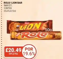 Bestway Rolo/lion bar offer