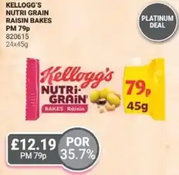 Bestway Kellogg's nutri grain raisin bakes offer