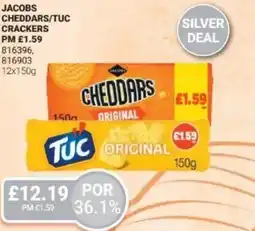 Bestway Jacobs cheddars/tuc crackers offer