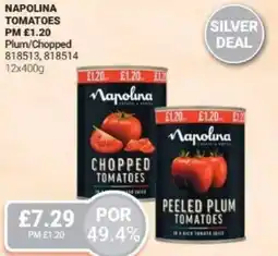 Bestway Napolina tomatoes Plum/Chopped offer