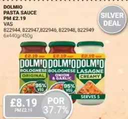 Bestway Dolmio pasta sauce offer