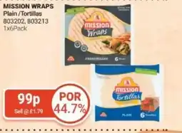 Bestway MISSION WRAPS Plain/Tortillas offer