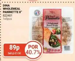 Bestway Dina wholemeal paninette 8" offer