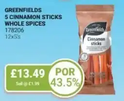 Bestway Greenfields 5 cinnamon sticks whole spices offer