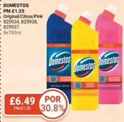 Bestway Domestos Original/Citrus/Pink offer