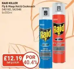 Bestway RAID KILLER Fly & Wasp/Ant & Cockroach offer
