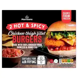 Morrisons Morrisons Hot & Spicy Chicken Thigh Burgers offer