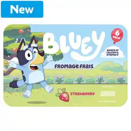 Morrisons Bluey Strawberry Fromage Frais 6 x 45g offer