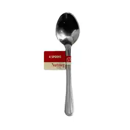 Morrisons Nutmeg Home Essentials Spoons 4 Pack offer