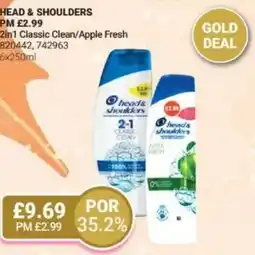 Bestway HEAD & SHOULDERS 2in1 Classic Clean/Apple Fresh offer