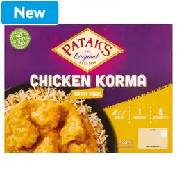 Morrisons Patak's Chicken Korma with Rice 400g offer