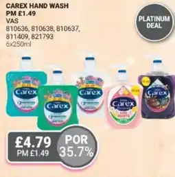 Bestway Carex hand wash offer