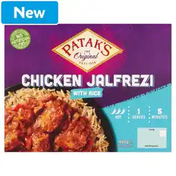 Morrisons Patak's Chicken Jalfrezi with Rice 400g offer