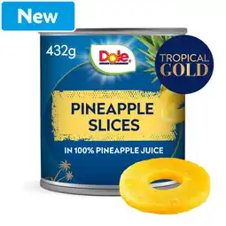 Morrisons Dole Tropical Gold Pineapple Slices In Juice (432g) offer