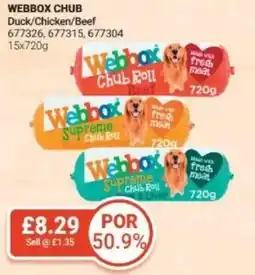 Bestway Webbox chub Duck/Chicken/Beef offer