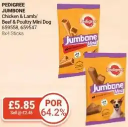 Bestway Pedigree jumbone Chicken & Lamb/ Beef & Poultry Mini Dog offer