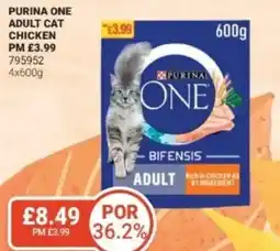 Bestway Purina one adult cat chicken offer