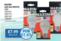 Bestway Maxim led gls white offer
