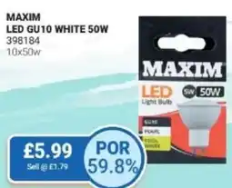 Bestway Maxim led gu10 white 50w offer