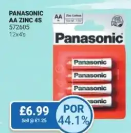 Bestway Panasonic AA Zinc 4s offer