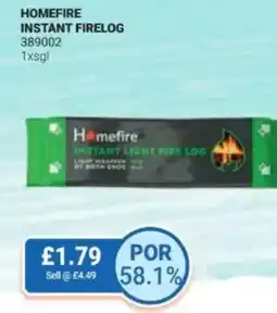 Bestway Homefire instant firelog offer