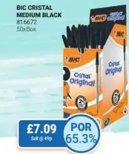 Bestway Bic cristal medium black offer